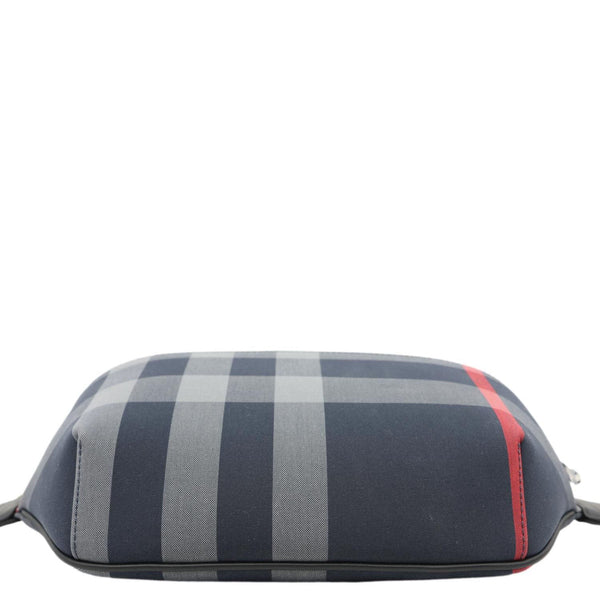 BURBERRY Sonny House Check Canvas Funny Pack Belt Bag Navy Grey