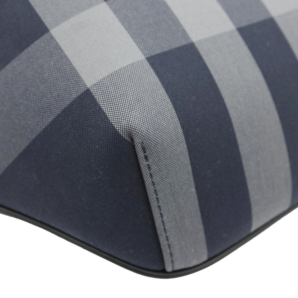 BURBERRY Sonny House Check Canvas Funny Pack Belt Bag Navy Grey