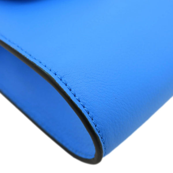 VERSACE La Medusa Tonal Leather Crossbody Bag Blue