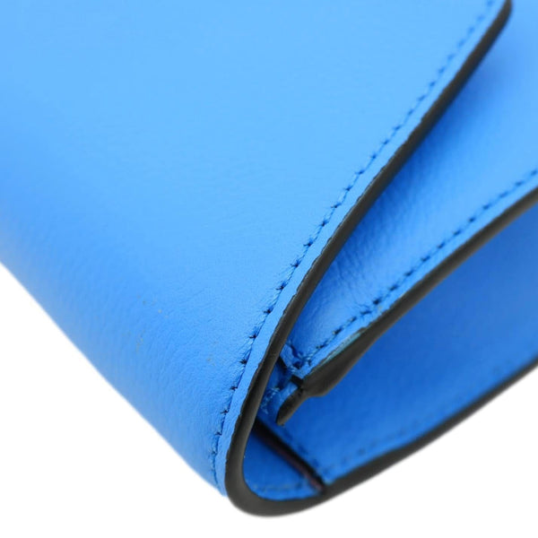 VERSACE La Medusa Tonal Leather Crossbody Bag Blue