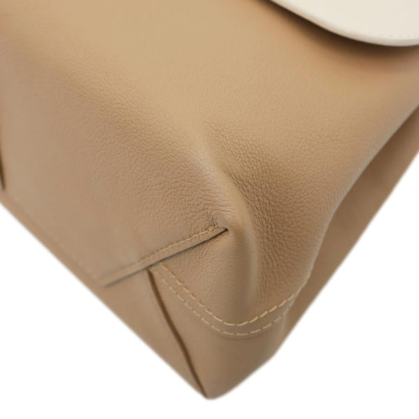 LOUIS VUITTON Very One Handle Leather Shoulder Bag Beige