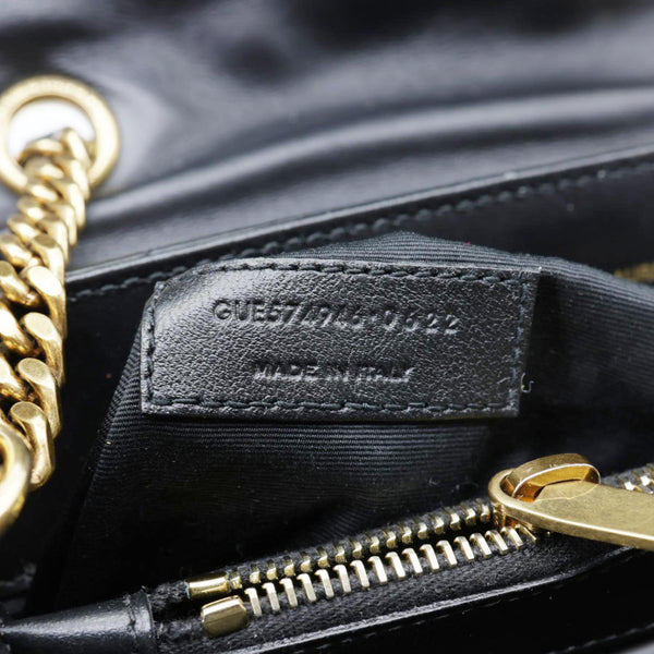 YVES SAINT LAURENT Loulou Medium Quilted Calfskin Leather Shoulder Bag Black