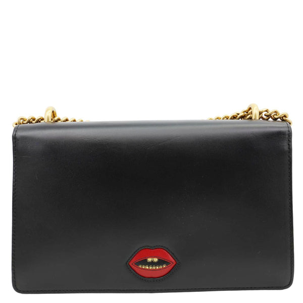 GUCCI Marmont Heart Patchwork Leather Chain Shoulder Bag Red 431777