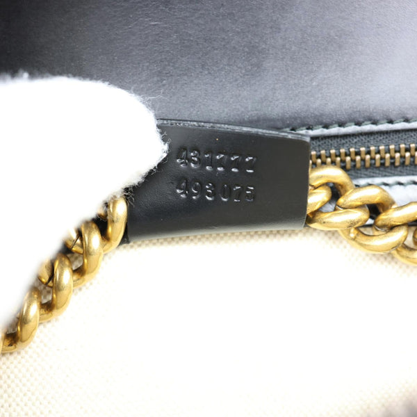 GUCCI Marmont Heart Patchwork Leather Chain Shoulder Bag Red 431777