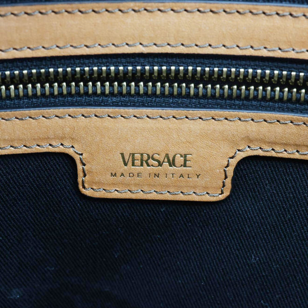 VERSACE La Medusa Denim Tote Bag Blue