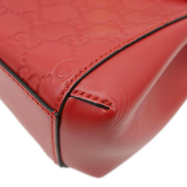 GUCCI Padlock GG Leather Backpack Red 498194