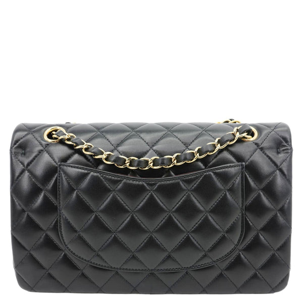 CHANEL Classic Double Flap Medium Quilted Leather Shoulder Bag Black