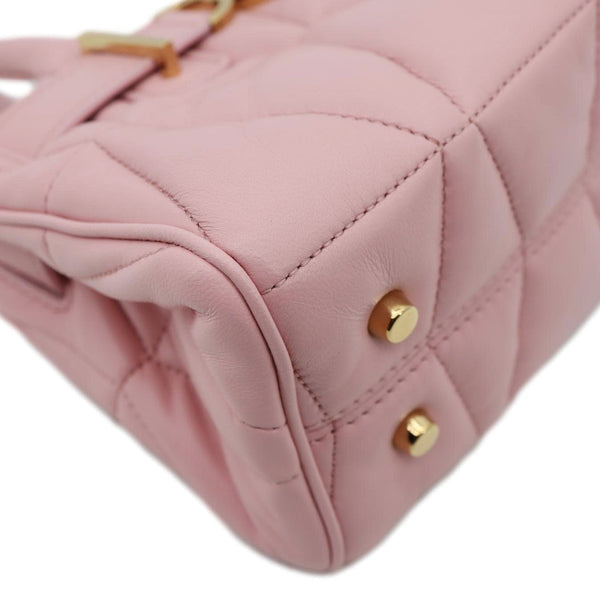 VERSACE Medusa '95 Quilted Leather Tote Bag Pink