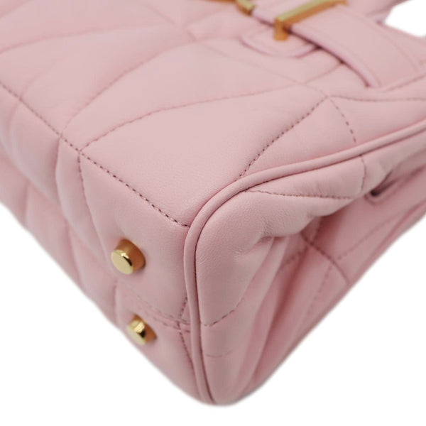 VERSACE Medusa '95 Quilted Leather Tote Bag Pink