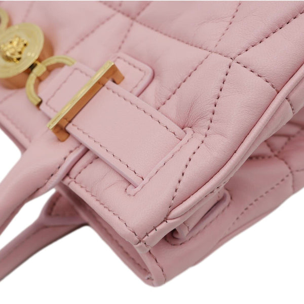 VERSACE Medusa '95 Quilted Leather Tote Bag Pink