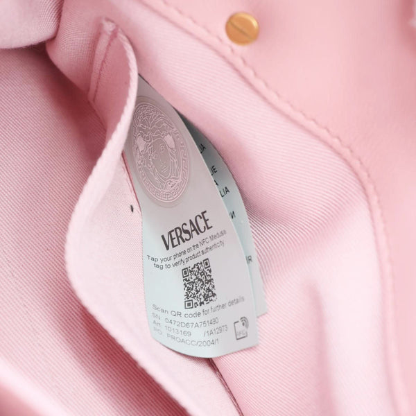 VERSACE Medusa '95 Quilted Leather Tote Bag Pink