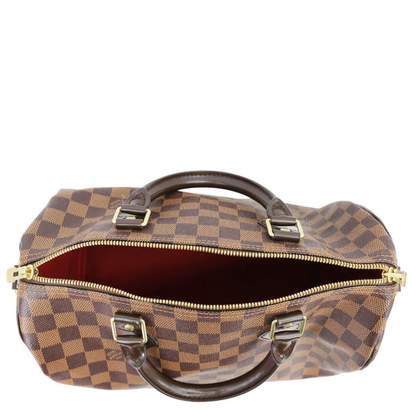 LOUIS VUITTON Speedy 30 Bandouliere Damier Ebene Shoulder Bag Brown