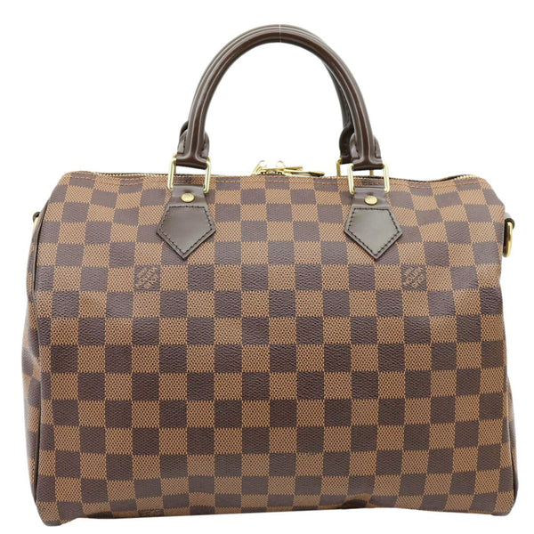 LOUIS VUITTON Speedy 30 Bandouliere Damier Ebene Shoulder Bag Brown