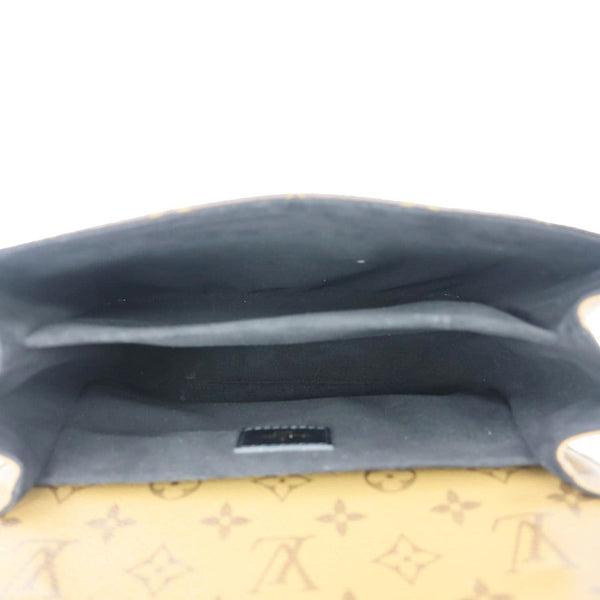 LOUIS VUITTON Metis Pochette Reverse Monogram Canvas Crossbody Bag Brown