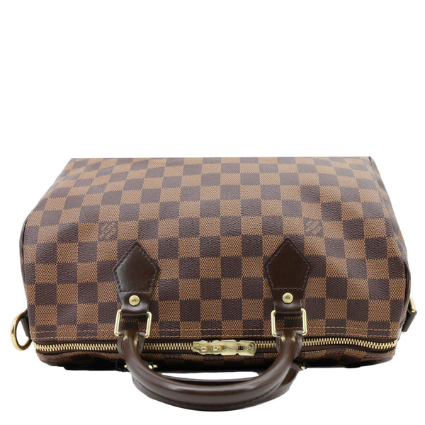 LOUIS VUITTON Speedy 30 Bandouliere Damier Ebene Shoulder Bag Brown