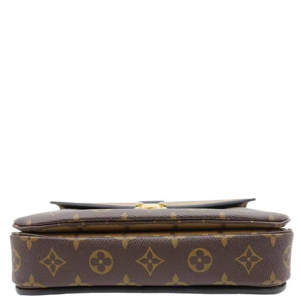 LOUIS VUITTON Metis Pochette Reverse Monogram Canvas Crossbody Bag Brown