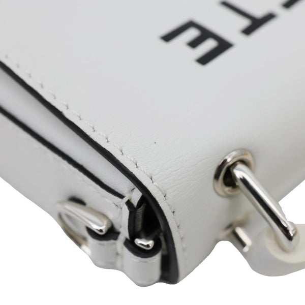 FENDI x Marc Jacobs Bow Printed Leather Baguette Bag Off White