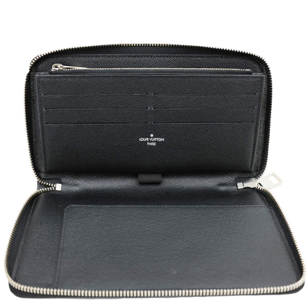 LOUIS VUITTON Damier Graphite Zippy Wallet Black