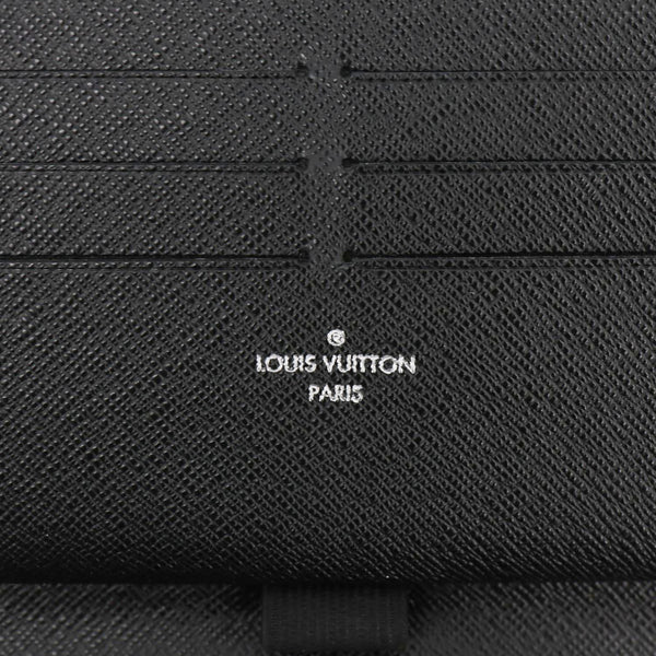 LOUIS VUITTON Damier Graphite Zippy Wallet Black