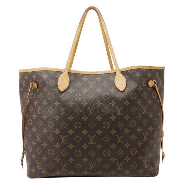 LOUIS VUITTON Neverfull GM Monogram Canvas Tote Bag Brown
