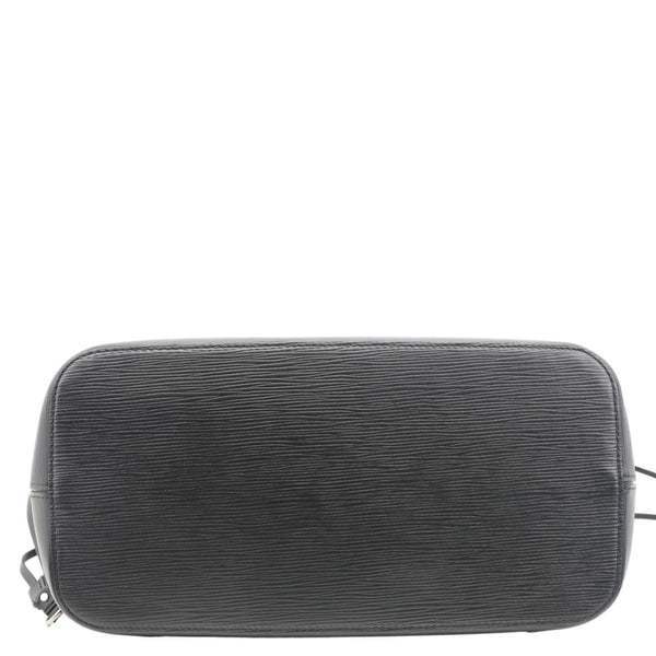 LOUIS VUITTON Neverfull MM Epi Leather Tote Shoulder Bag Black