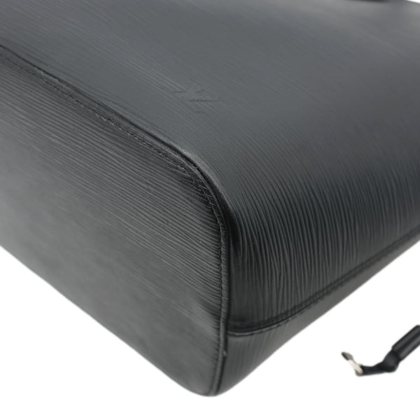 LOUIS VUITTON Neverfull MM Epi Leather Tote Shoulder Bag Black