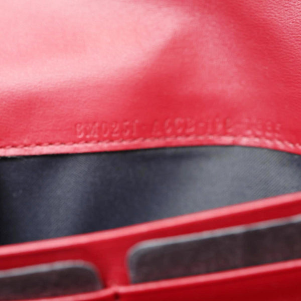FENDI F Is Fendi Cruise Vitello Leather Continental Wallet Red