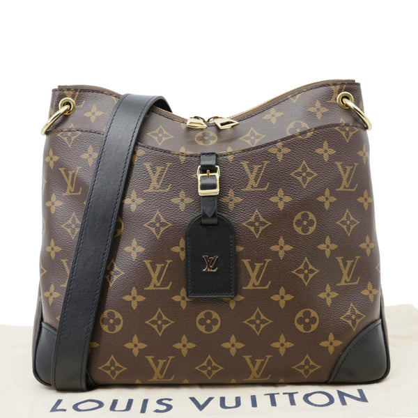 LOUIS VUITTON Odeon NM MM Monogram Canvas Shoulder Bag Black