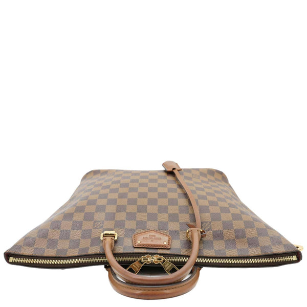 LOUIS VUITTON Belmont Damier Ebene Tote Bag Brown