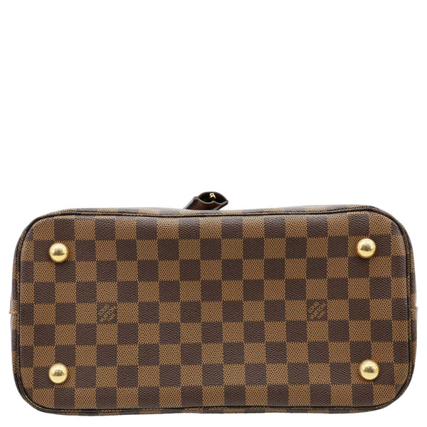 LOUIS VUITTON Belmont Damier Ebene Tote Bag Brown