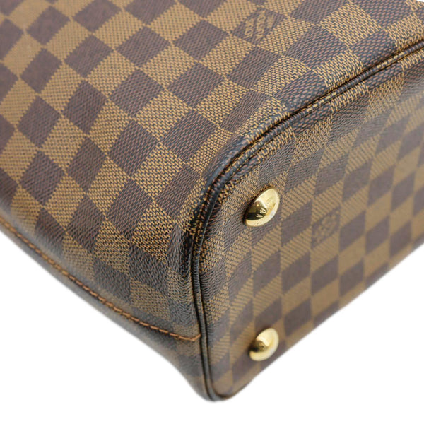 LOUIS VUITTON Belmont Damier Ebene Tote Bag Brown