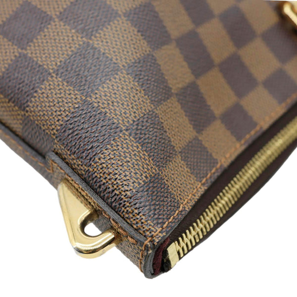 LOUIS VUITTON Belmont Damier Ebene Tote Bag Brown