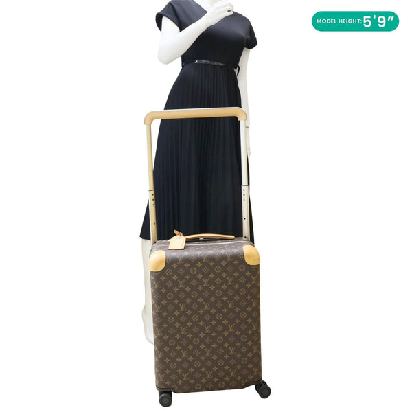 LOUIS VUITTON Horizon 55 Monogram Canvas Travel Bag Brown