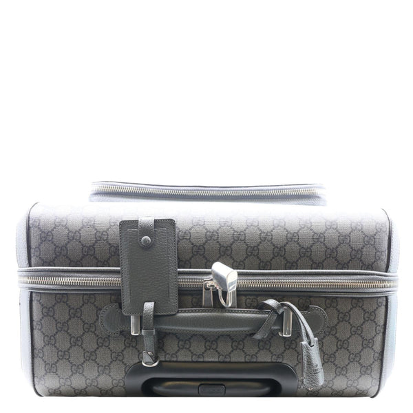 GUCCI Ophidia Cabin Trolley GG Supreme Canvas Travel Bag Grey 693664