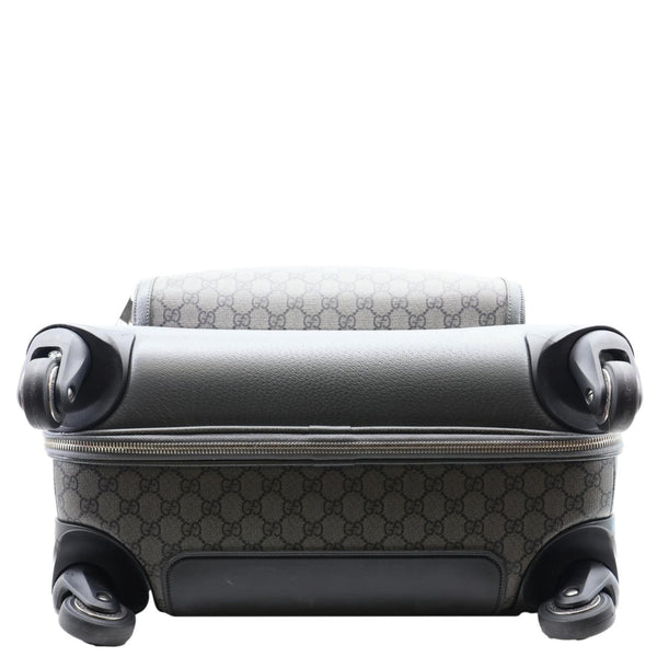 GUCCI Ophidia Cabin Trolley GG Supreme Canvas Travel Bag Grey 693664