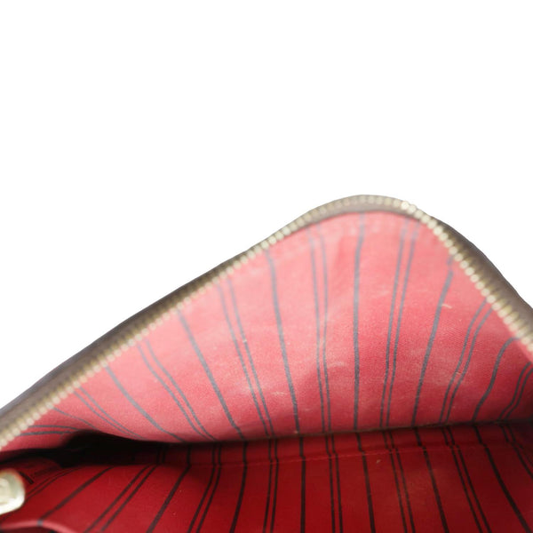 LOUIS VUITTON Neverfull GM Damier Ebene Shoulder Bag Brown