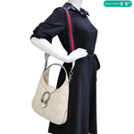 GUCCI Dionysus Web Medium Matelasse Leather Hobo Bag White 444072