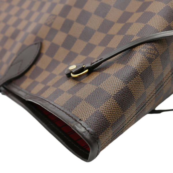 LOUIS VUITTON Neverfull GM Damier Ebene Shoulder Bag Brown