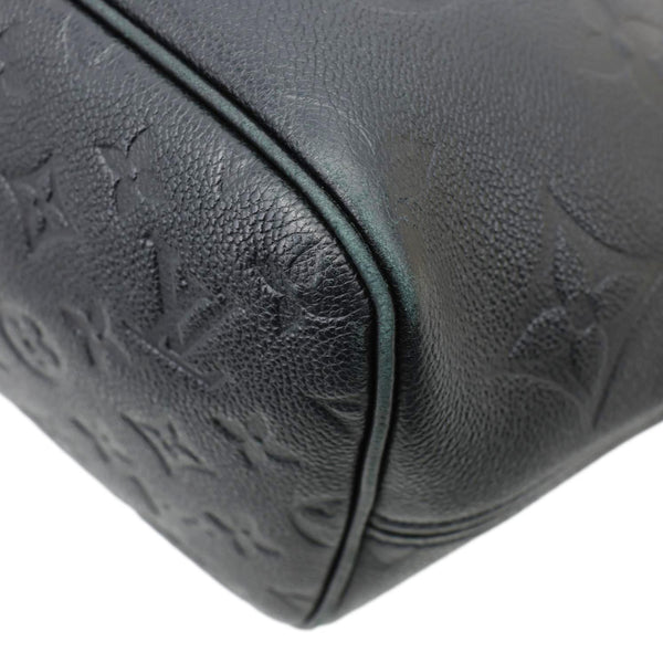 LOUIS VUITTON Neverfull MM Empreinte Leather Tote Shoulder Bag Black