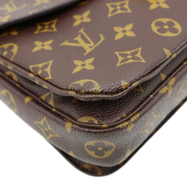 LOUIS VUITTON Metis Pochette Monogram Canvas Crossbody Bag Brown