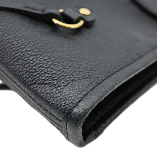 LOUIS VUITTON Neverfull MM Empreinte Leather Tote Shoulder Bag Black