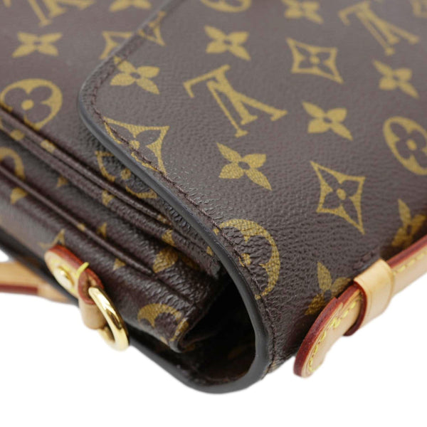 LOUIS VUITTON Metis Pochette Monogram Canvas Crossbody Bag Brown