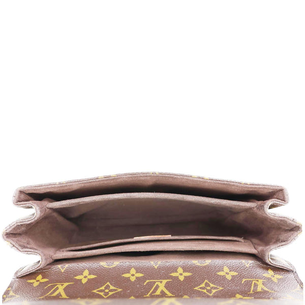 LOUIS VUITTON Metis Pochette Monogram Canvas Crossbody Bag Brown