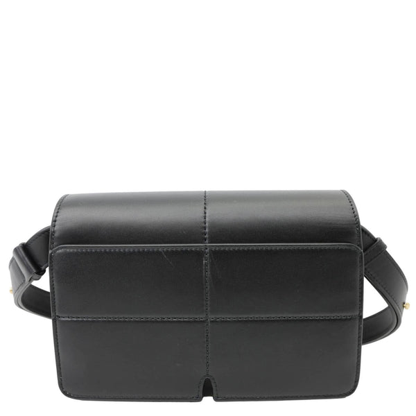 BURBERRY Snip Smooth Calfskin Leather Shoulder Bag Black