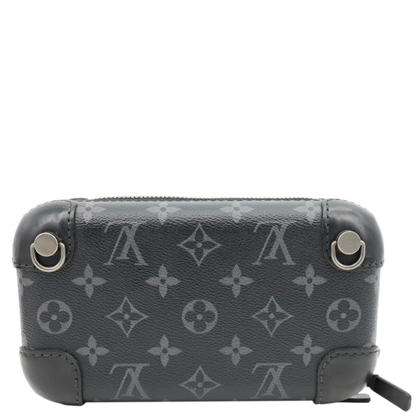 LOUIS VUITTON Horizon Monogram Eclipse Clutch Shoulder Bag Black