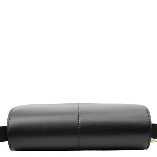 BURBERRY Snip Smooth Calfskin Leather Shoulder Bag Black