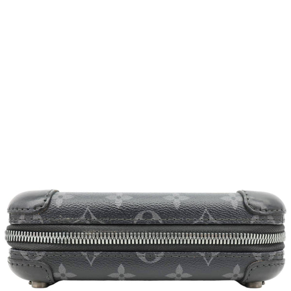 LOUIS VUITTON Horizon Monogram Eclipse Clutch Shoulder Bag Black