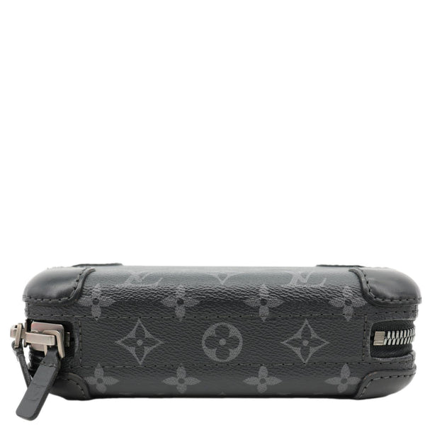 LOUIS VUITTON Horizon Monogram Eclipse Clutch Shoulder Bag Black