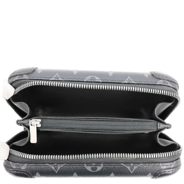 LOUIS VUITTON Horizon Monogram Eclipse Clutch Shoulder Bag Black