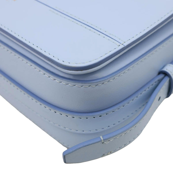 BURBERRY Grace Small Smooth Calfskin Leather Crossbody Bag Light Blue